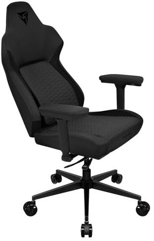 ThunderX3 CORE Smart RACER Gaming Chair Black – Ergonomic Office Chair, Automatic Lumbar Support, Synchronised Mechanism, 3D Armrests, Faux Leather, for Users up to 125kg, 155-190cm
