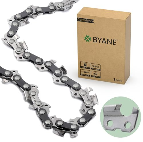 BYANE Hartmetall Sägekette 35 cm 3/8 LP 1,1 mm 50 TG (1 Kette)