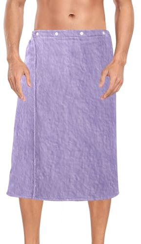 Amooorous Toalla de baño suave de color morado liso, elástica, ajustable, falda de sauna de 60 x 28 pulgadas, para gimnasio, dormitorio, falda de sauna para dormir