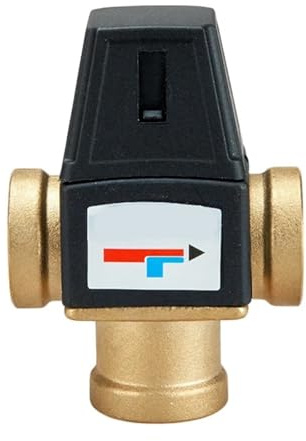 Valvola miscelatrice termostatica in ottone a 3 vie for scaldabagno solare Valvola miscelatrice termostatica Valvola miscelatrice in ottone Riscaldamento a pavimento(DN25 Female Thread)