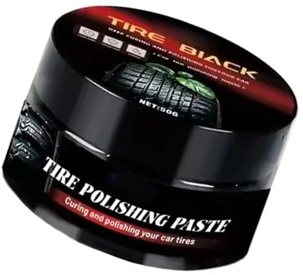 Oxxggkao Crema de revestimiento de brillo de neumáticos de automóvil, limpiador de ruedas de coche, restaurador de brillo, crema para pulir neumáticos de coche