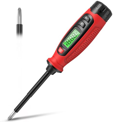 KAIWEETS 2-in-1 Voltage Tester Screwdriver, 3–500V AC Contact Voltage Measurement & Non-Contact Detector Pen, Phillips Head, LCD Display, Live Wire Finder, Continuity Test for Outlet & Circuit, KTS01