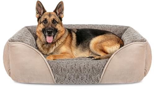 JOEJOY Cuccia Cane Interno Taglia Grande, Cuccia per Cani XXL Lavabile, Cuscino per Cani Confortevole, Letto Cane Anti-ansia, 106x80x23cm
