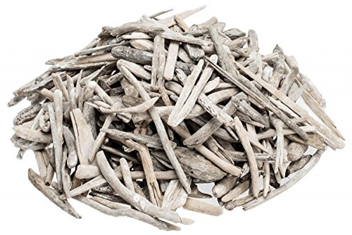 NaDeco Treibholz in Weiß, Größe ca. 2,5 bis 7,5cm, Gewicht ca. 500g | Drift Wood | Dekoholz | Driftwood | Schwemmholz | Wood | Maritime Dekoration | Bastelholz | Natürliche Dekoration