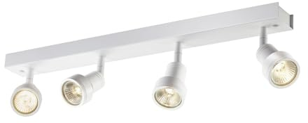SLV PURI CW, Indoor Wand- und Deckenaufbauleuchte, quad, QPAR51, weiß, 4x50W