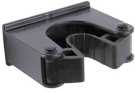 Toolflex Original Halterung schwarz für Werkzeug Gehstöcke Gehhilfen 30-40 mm für Aluschiene oder Einzelmontage