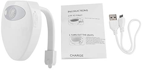 Wiederaufladbare wc led motion induktion bad nachtlicht sensor mit 8 farben,Nachtlicht