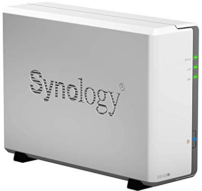 Synology DS120j ST10000VN0008 - Estación de almacenamiento con 1 bahía de disco con disco duro IronWolf de 10 TB