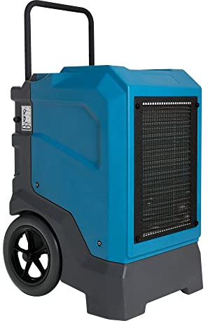 MOUNTO 310 Pints LGR Commercial Dehumidifier with Built-In Pump and Drain Hose – Portable, Heavy-Duty Dehumidifier with Wheels for Basements, Garages, Home, and Job Sites (Blue)