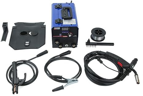 PLASMARGON 200A MIG Welder Gasless MIG Lift TIG ARC 3 in 1 Welding Machine Flux Core Wire Automatic Feed No Gas Welder Machine - IGBT, 230V