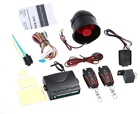 Mulcort Sistemas de Alarma para Auto, Kit Central Remoto automático Cierre centralizado con Control Remoto Cerradura de Puerta Sistema de Entrada sin Llave para vehículos