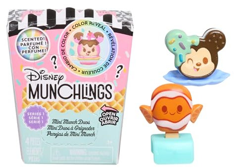 Just Play Disney Munchlings Mini Munch Duos, 2,5 cm große Sammelfiguren, Kinderspielzeug ab 3 Jahren
