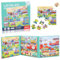 Dncvb 97 Pieces Magnetic Jigsaw Puzzles for Kids, Travel Games, 3 in 1 Puzzle, Car Games for Kids Travel, 25-30-42 Increasing Difficulty for 3 4 5 6 Year Old