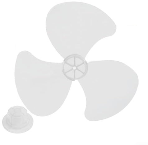 HEBEOT Lüfterblatt-Halterung, Schreibtischventilator-Zubehör mit Mutterabdeckung, Ersatzteile für 40,6 cm Standventilator oder Tischventilator (weiß)