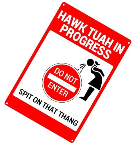 lanliflying Lustige Schilder für die Wand | Haustürschild | Do Not Enter Spit That Thang Wall Art Poster Viral Meme Wall Door Sign Wall Art for Home