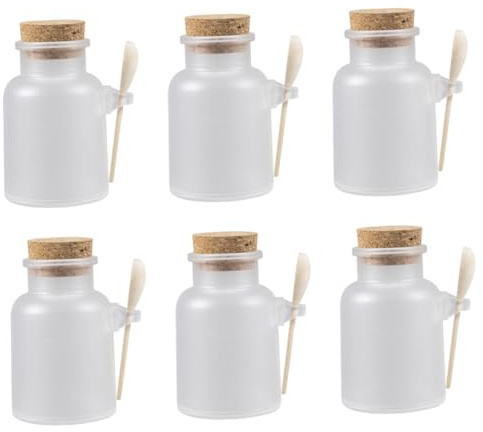 DECHOUS Lot De 12 Flacons De Crème De 100 G Pour Masque Facial Pot De Sel Cuillère Pot De Rangement Portable Bouteille De Voyage Pour Cosmétiques