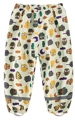 HIKIDS Pantaloni da Pioggia Bambino Pantaloni Fango Impermeabili Unisex-Bambini e Ragazzi, 2-3 Anni