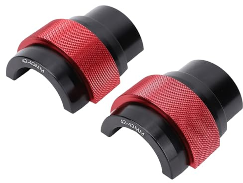Ausla Motorcycle Fork Seal Conducteur Tool 42-43mm CNC CNC Aluminium Alloy Fork Sceau d'huile avec Anneau de Verrouillage anodisé pour Les Jambes de la Fourche Avant de Moto