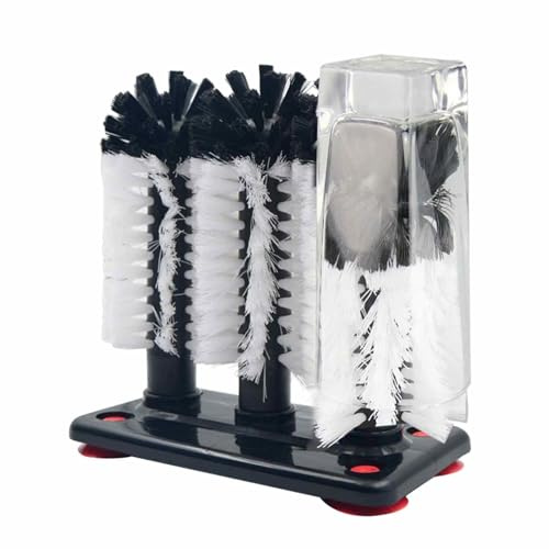 Nettoyant pour brosse à laver en verre - outil de nettoyage en verre de tige, épurateurs de tasse d'évier | Base d'aspiration Équipement de nettoyage en verre, brosse de nettoyage de tasse, brosse de