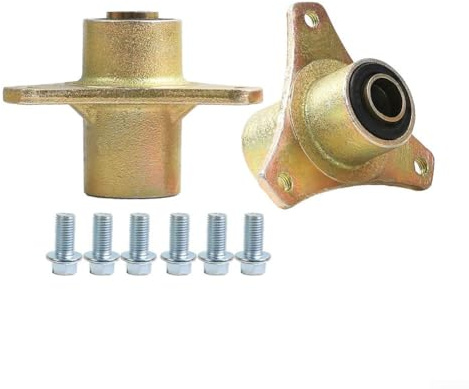 Coppia di mozzi da 17 mm con 3 perni per cerchione anteriore con cuscinetto, in acciaio zincato, compatibili con ATV Quad Dirt Bike Go Kart Buggy da 50 cc a 150 cc