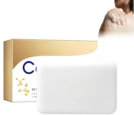 Handmade Kollagen-Seife, Gesichtsseife Und Körperseife Natürliche Pflege Für Haut & Körper Whitening And Cleaning Reinigungsseife, Tiefenreinigende Und Feuchtigkeitsspendende Hautaufhellungsseife