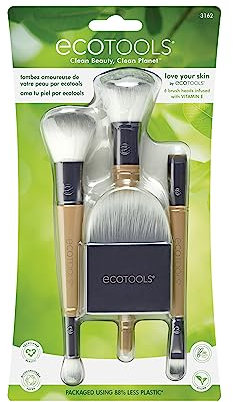 EcoTools Love Your Skin Lot de pinceaux de maquillage infusés à la vitamine E
