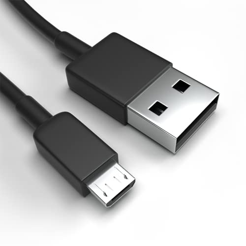 Justcom Micro-USB Ladekabel für LG K40 Schwarz 2 m Handy Schnellladekabel Datenkabel