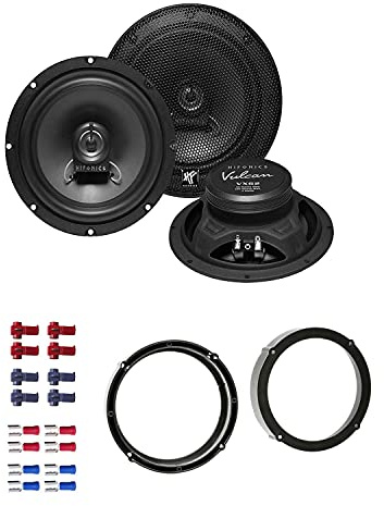 Hifonics VX 62 Lautsprecher mit Einbauset passend für VW Volkswagen Touran ab 2003 Türen hinten 360 Watt 165mm 2 Wege Koax