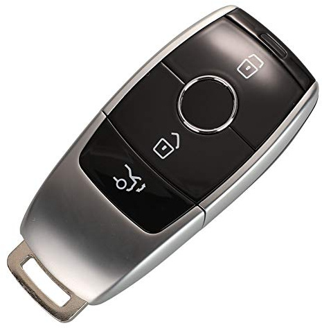 3B Autoschlüssel für Mercedes Benz E-Klasse E43 E300 E400 W213 2018 S-Klasse | Ersatzgehäuse für Autoschlüssel, Schwarz, 3 Tasten