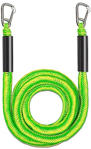 Botepon Boots-Bungee-Ankerleinen für Strandanker, Bootsstrandankerseil für Strandboot, PWC, Jetski oder Seadoo, PWC Zubehör, 2,1 m Dehnung bis 4,3 m