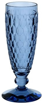 Villeroy & Boch Boston coloured Sektkelch blue, Set 2tlg.