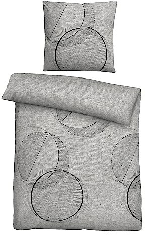 biberna 0840514 Melange-Flanell Bettwäsche