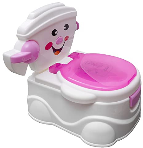 Töpfchen Lerntöpfchen Baby WC Kindertoilette Toilettentrainer Kindertöpfch Kinderklo Babytöpfchen für Babys und Kleinkinder ab 1-5 Jahren (Rosa)