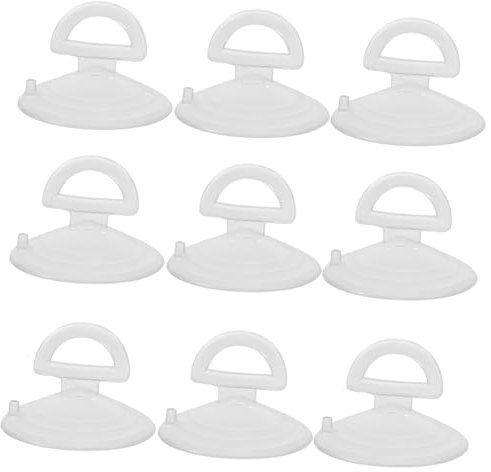 Garneck 10pcs Mini Suction Cup Light Bulb Extractor Tool for Quick Removal Sturdy Silicone Design Triangle Handle Suitable for Bulbs and Fixtures