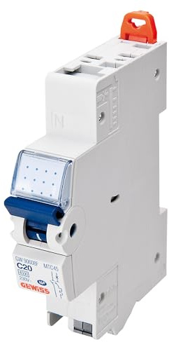 Magnetischer Heizlüfter – MTC 45 FIXMATIC – 1P+N Kurve C 6A – 4500 A/4,5 kA – 1 Modul – Neutral links