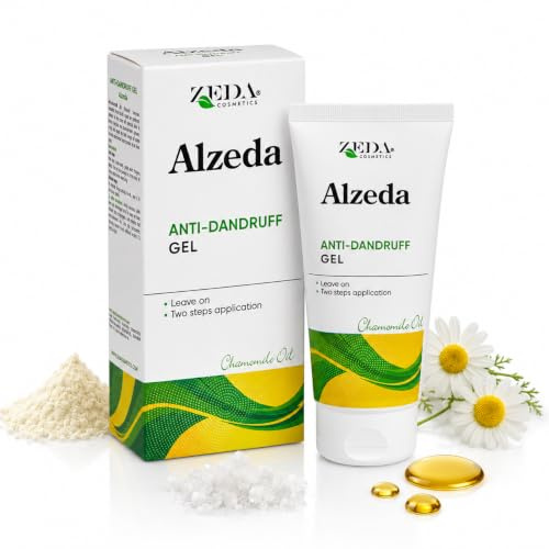 ALZEDA Leave-in Kopfhaut-Gel 100 ml Selendisulfid Kamille schuppenfrei | Leichtes Leave-in Gel mit Selendisulfid und Kamillenöl für eine geklärte, beruhigt wirkende und schuppenfreie Kopfhaut