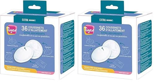 Tigex 36 Coussinets d'allaitement Ultra absorbants (Lot de 2)