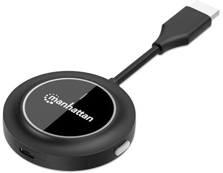 Manhattan 208444 moltiplicatore AV Trasmettitore AV Nero (1080P WIRELESS HDMI/HDMI ADAPT - -REQUIRES RECEIVER CODE 208420)