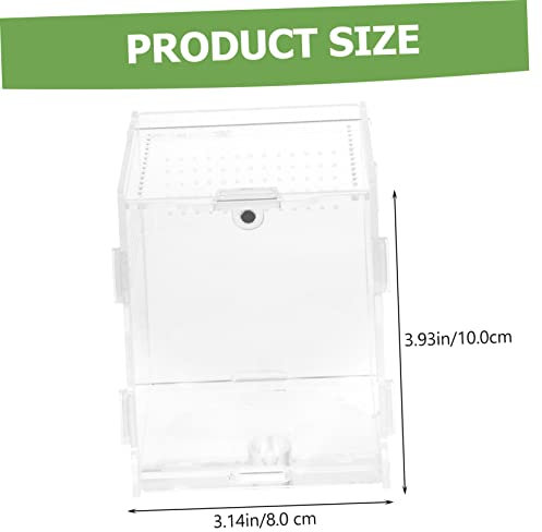 PEPLAYTAL Reptilien-futterbox Aus Transparente Brutkästen Mit Abnehmbarem Design Reptilien-nistkästen Für Terrarien Mit Lüftungsöffnungen Für Schlangen Und Geckos