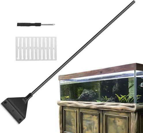 Algenschaber für Glasaquarien, Aquariumglasreiniger | Aquariumalgenentferner,Erweiterbares Griff stabiler Wasser -Haustierkit für Terrarium Fishtank -Werkzeuge