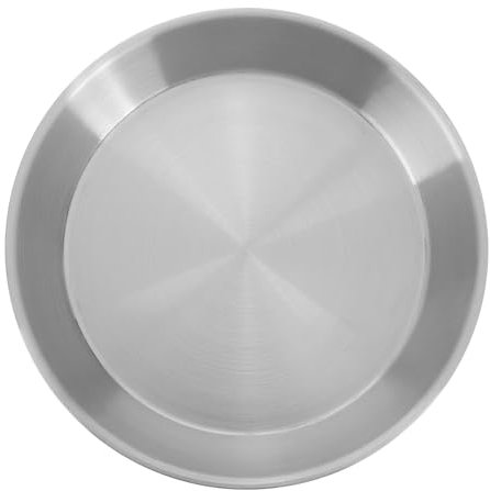 Mipcase Teglia in Acciaio Inossidabile Per Pizza Teglia Rotonda e Profonda Per Forno Facile Da Pulire Adatta Per Biscotti e Dolci