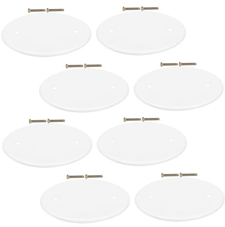 jojofuny 8pcs Ceiling Light Cover Plate Round Electrical Cover Plate Outlet Blank Easy Install for Home Decor