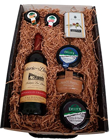 Cesta navideña de productos gourmet para regalar