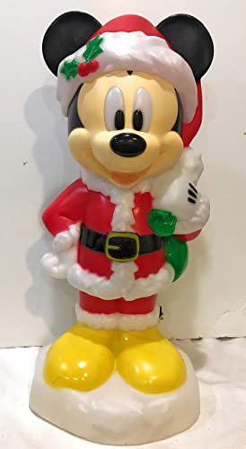 Disney Mickey Mouse - Molde de plástico Iluminado para decoración de Navidad, 61 cm