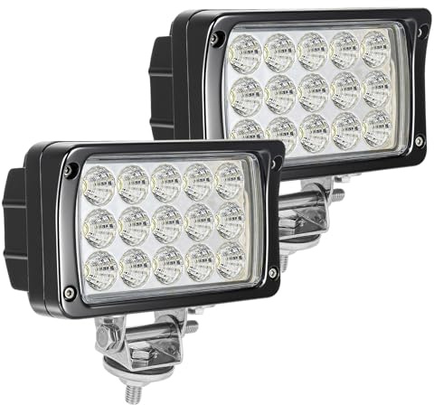 WELLIT Led Arbeitsscheinwerfer,2x45w Scheinwerfer 12v 24v LED Zusatzscheinwerfer Arbeitslicht Flutlicht Offroad Traktor Auto Suv Atv