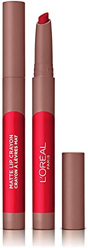 L'Oreal Paris Infallible Very Matte Lip Crayon Lipstick, Smudge Proof, Pink Lipstick, 111 A Little Chilli