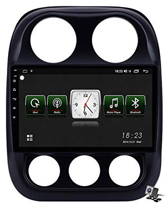 Android 10 10.1 Pollici GPS Navigazione Sistemi Multimediali per Jeep Compass 2010-2016 con Car Multimedia FM RDS Radio Carplay, WiFi/5G Internet/DSP Audio Stereo/Bluetooth Vivavoce,7731
