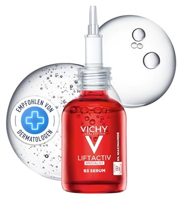 Vichy, Liftactiv Specialist, Sérum Anti-Rides & Anti-Taches B3, Unifie & Repulpe, Enrichi en Niacinamide, Acide Glycolique & Vitamine Cg, Pour Tous Types de Peau, 30 ml