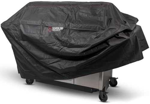 Schickling Grillabdeckung Wetterfest XXL - Abdeckhaube Grill - Wasserdichte Grillhaube - BBQ Cover - 125(H) x 69(T) x 194(B) cm - UV Beständig - Material PVC 600D - Passend für Big Rocket & Profistar