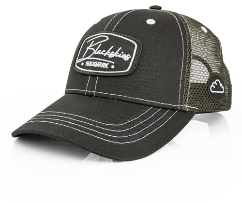 Blackskies Race Baseball Cap | Premium truckerkeps för herr och dam | snapback visirkeps basecap - unisex streetwear utomhus sommar fritid, Grön och vit, One size